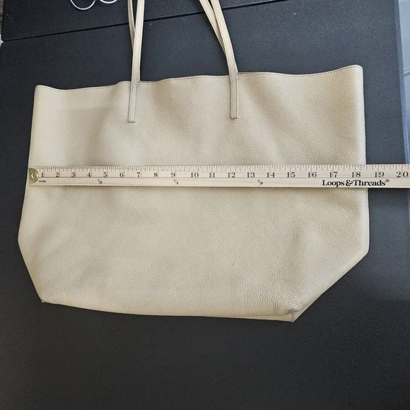 Alexander McQueen Skull Shoulder Tan Pebbled Leather Tote Bag